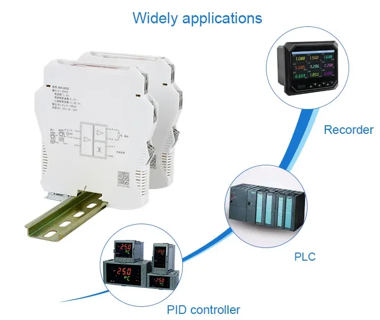 analog signal to digital 4-20ma signal isolator converter rtd signal isolator industry used