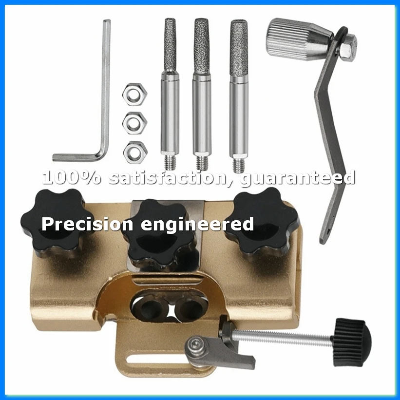 Chain Saw Sharpeners Portable Chainsaw Chain Sharpening Woodworking Grinding Electric Chainsaw Grinder Tool with 6 Bit-A49I