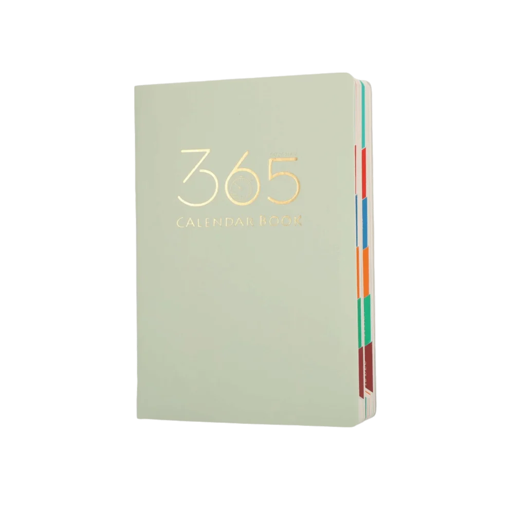 Goals Organizer 320 Sheets A5 Journal Elastic Bond Textured PU Daily Journal Monthly Index Pen Loop Daily Planner Workplace