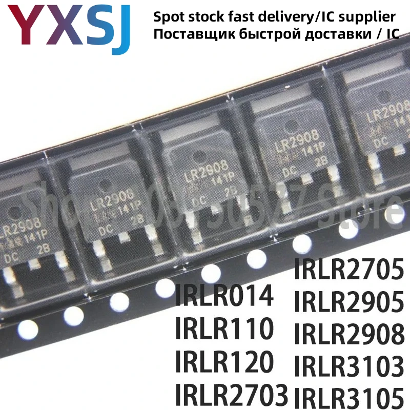 10 piezas IRLR014 IRLR110 IRLR120 IRLR2703 IRLR2705 IRLR2905 IRLR2908 IRLR3103 IRLR3105-TO-252
