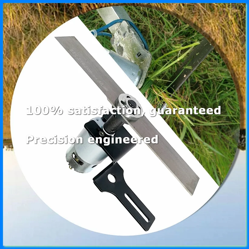 DIY Lawn Mower Set DC 12V 775 Motor Manganese Steel Blade Garden Moving Tools Mini Tool Grass Cutting Machine-A73M