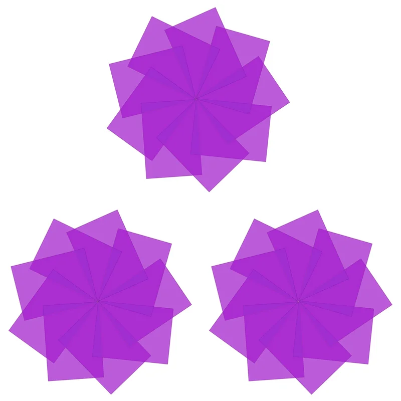 a73t-27個入り-ジェルライトフィルター-色補正-カラーオーバーレイフィルム-照明ジェルフィルター-映画、ビデオ、写真、舞台用（パープル）