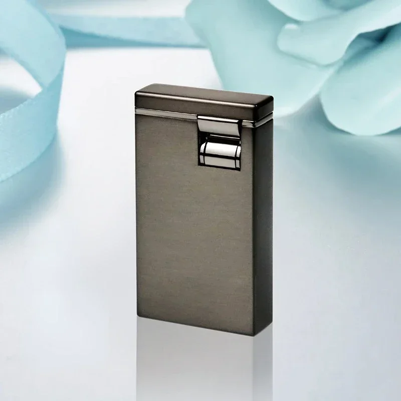 Windproof Transparent Cigar Lighter, Original, Dual-fire, Butane Direct Injection, Hole Cutter, Business Men's Gift