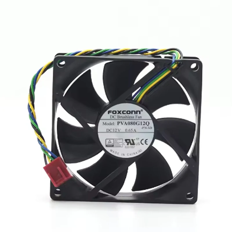 8cm 8025 12V 0.65A 19-62.5CFM 4-pin PWM large air volume fan PVA080G12Q