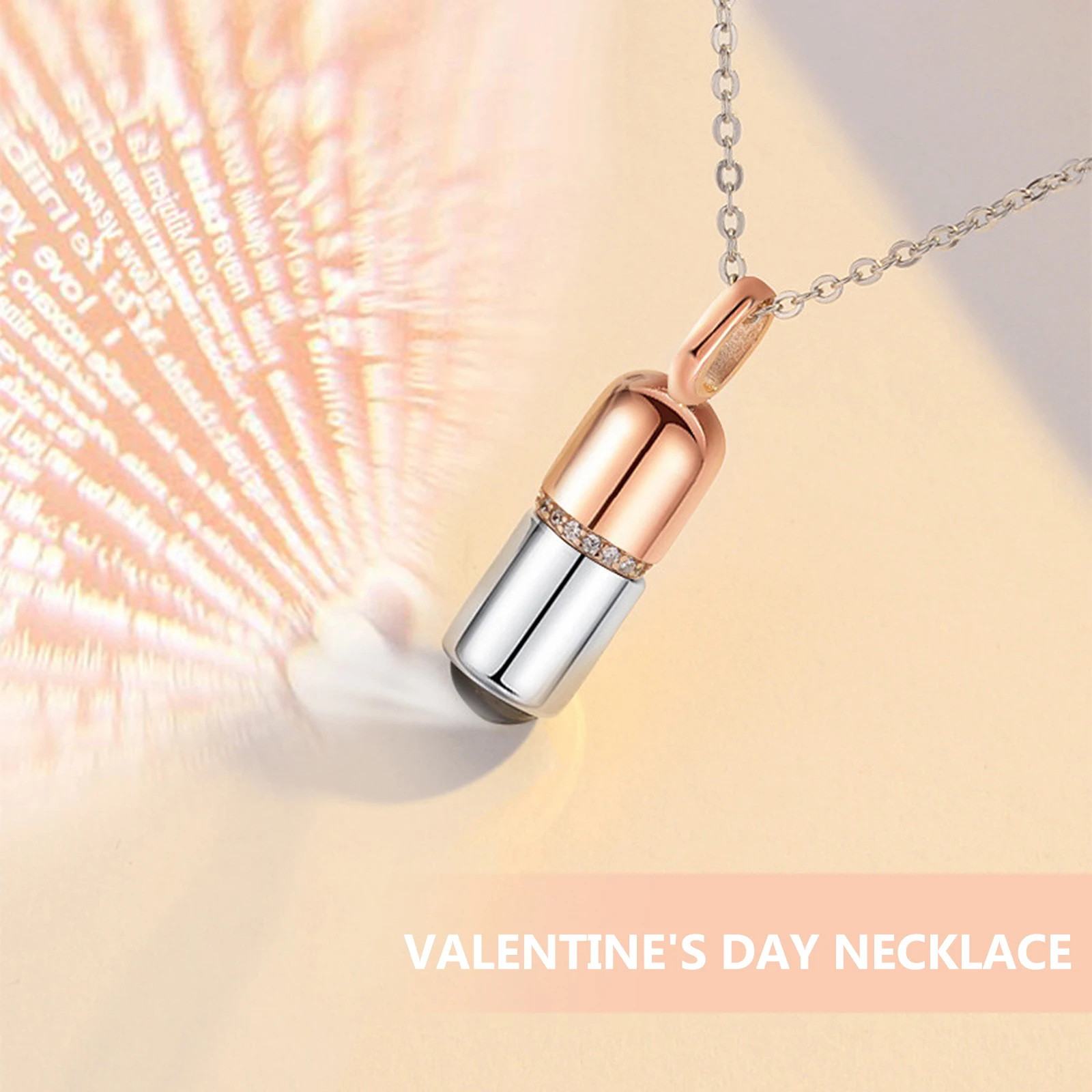 

2 pcs Valentine'S Day Necklace Delicate Women Neck Chain Unique Necklace For Girlfriend Romantic Festival Gift