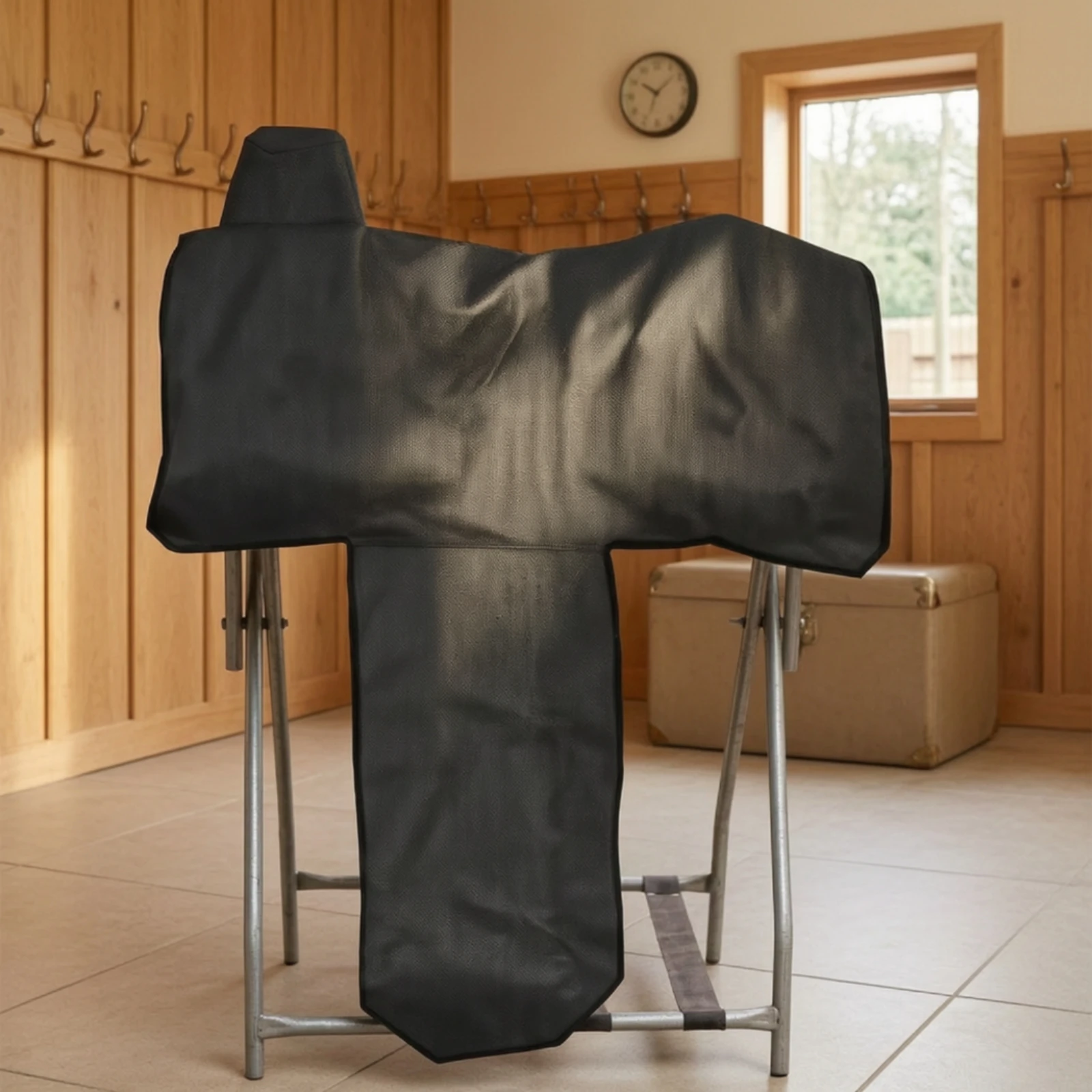 Western Saddle Cover Long-Lasting Western Horse Saddle Cover Lightweight Secure-Fit for Equestrians, Tack Room, Barn