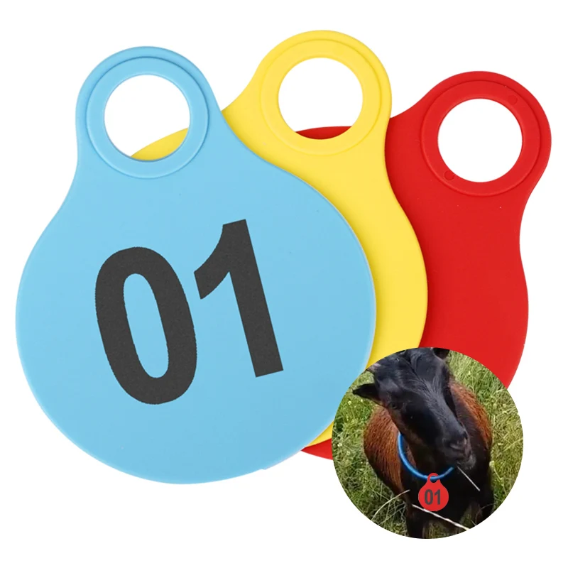 50/100pcs Cattle Pig Sheep Hanging Tags TPU Identification Card Plastic Farm Animals Cattle Identification Carrying Tag Supplies