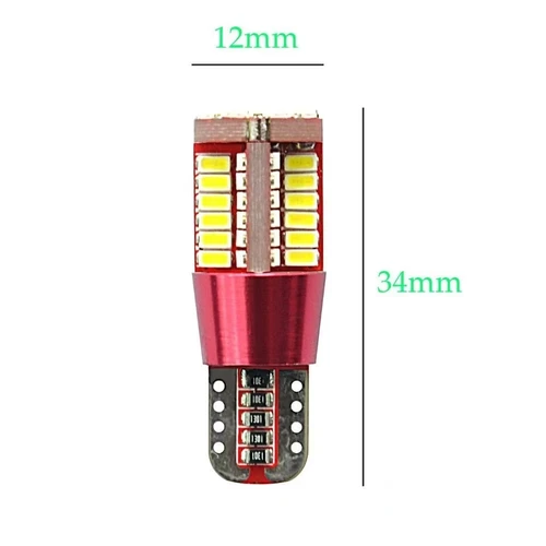 Imagen 2 del producto Bombilla LED Canbus para coche T10, 57SMD, wy5w, 12V, 3014, 10/2 piezas, W5W