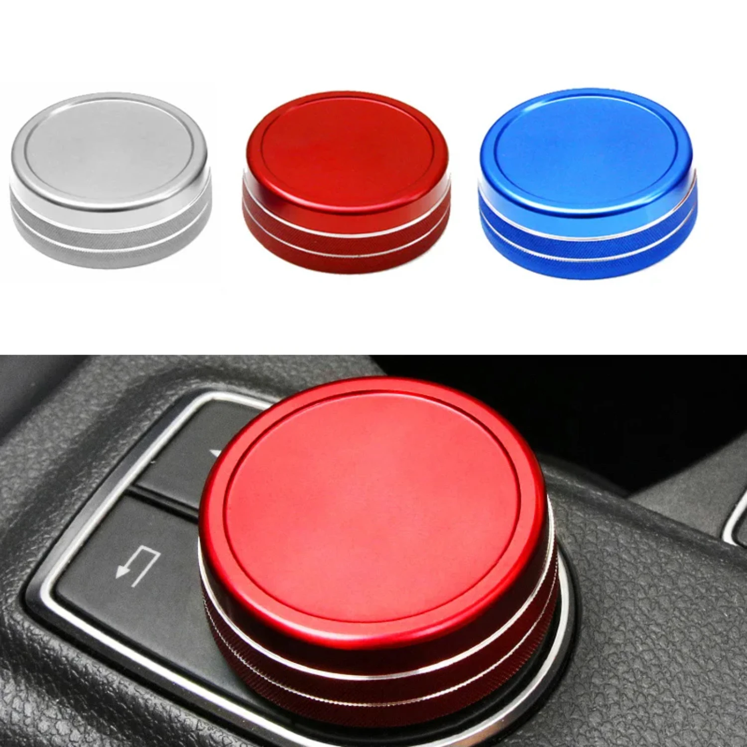 

Enhance Your Luxury Car with Premium Luxurious Multimedia Navigation Knob Decoration Cover - Compatible with Mercedes Benz A B E