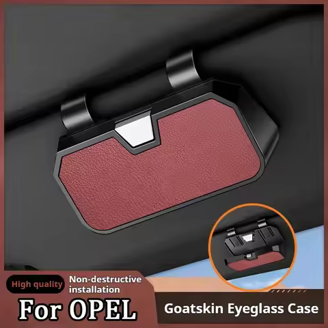 New Car Sunglasses Case Multifunctional Storage Box Goatskin glasses case For Opel Astra ASTRA MK5 H Moka RDX MDX CDX ILX TLX