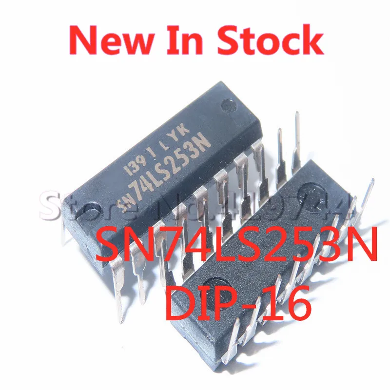 5PCS/LOT 74LS253 SN74LS253N HD74LS253P DIP-16 data selector In Stock NEW original IC