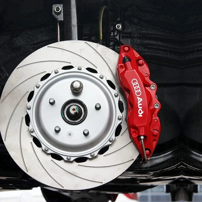 Cubo de Roda de Carro Caliper Adesivo, Decoração para Audi A1, A2, A3, A4, A5, A6, A7, A8, Quattro, Q1, Q2, Q3, Q4, Q5, Q6, q7, Q8, TT, RS3, S5, 6 PCes pelo grupo