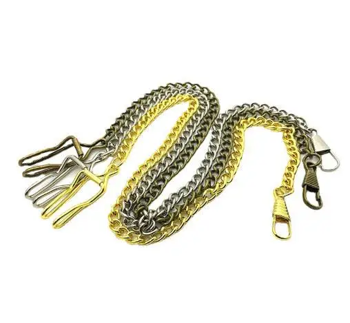 

5Pcs Vintage Pocket Watch Chain Alloy Durable Accessory for Men Retro Vest Belt Jean Pants Business Casual Wear