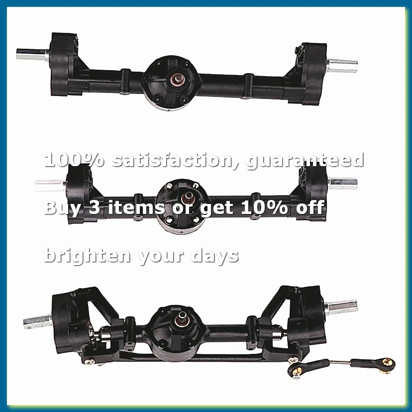 Front Middle Rear Portal Axle Set 3Pcs for B16 B36 6X6 6WD 1/16 RC Car Upgrade Parts Accessories
