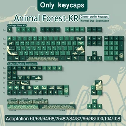 JCM-Juego de teclas de perfil de cereza, teclas de Material PBT Dye-Sub, ISO/ANSI 7u Alice, barra Espacial Alemana, española, coreana, Abnt2