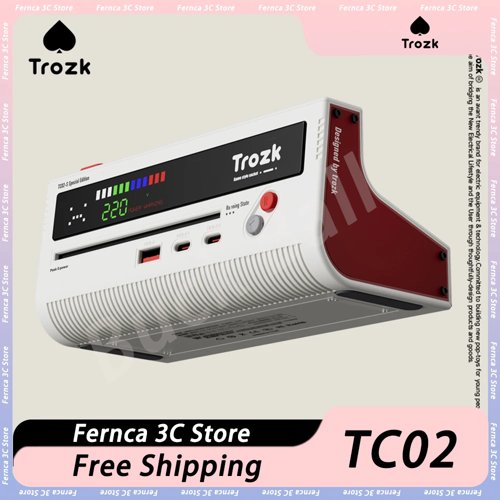 

Розетка сетевая настольная TROZK TC02, 45 Вт, несколько разъемов