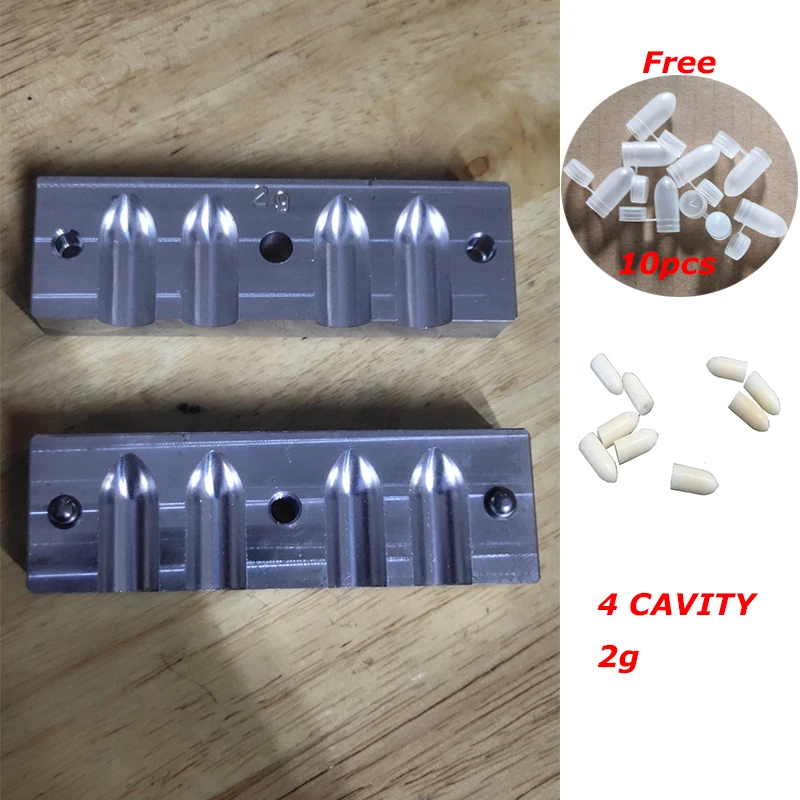 ALUMINUM SUPPOSITORY MOLD, 4 CAVITY,Homemade Reusable Suppository Mold