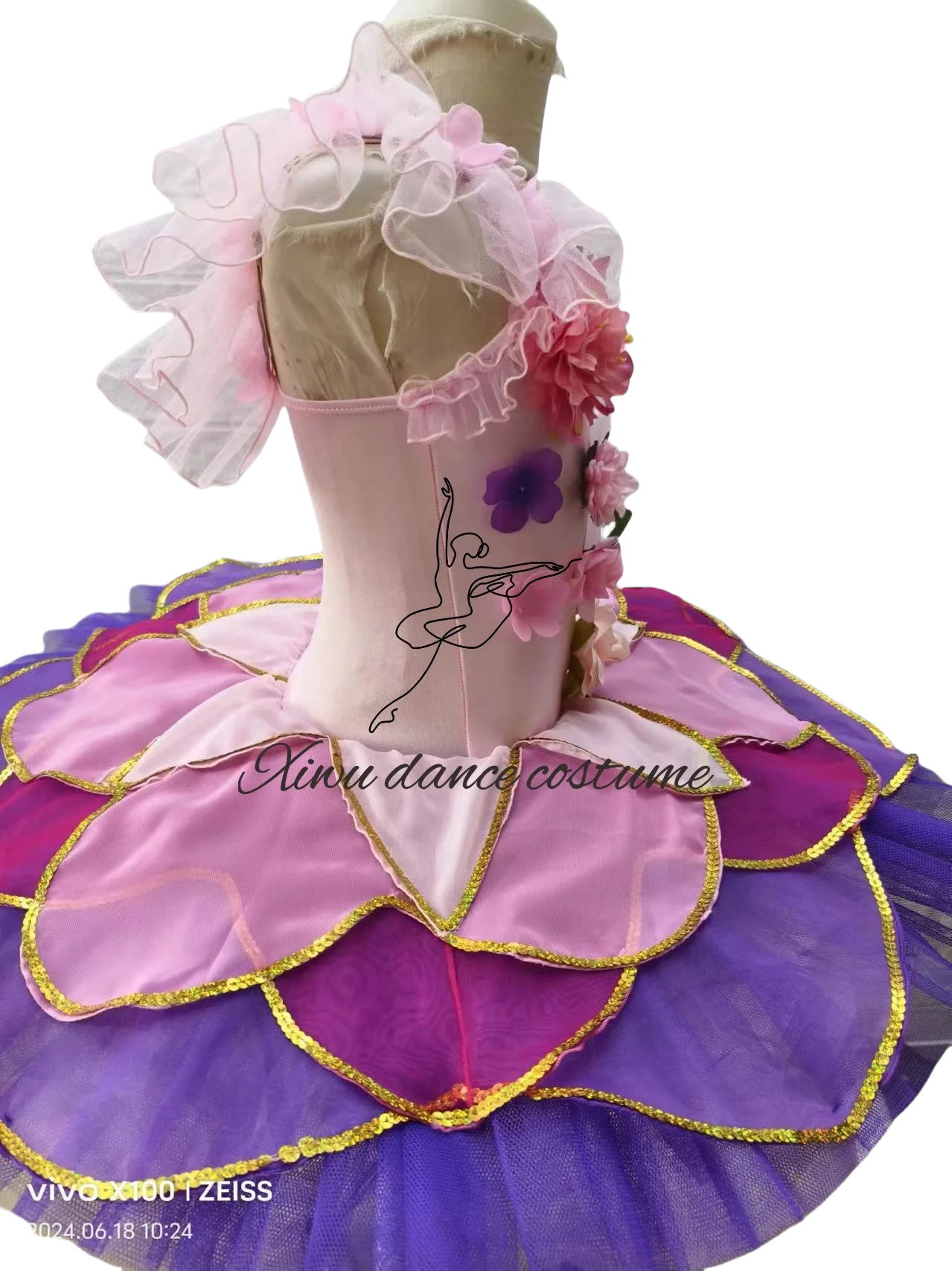 Professional high-quality custom-size ballet performance ballet costume high-end competition ballet dress