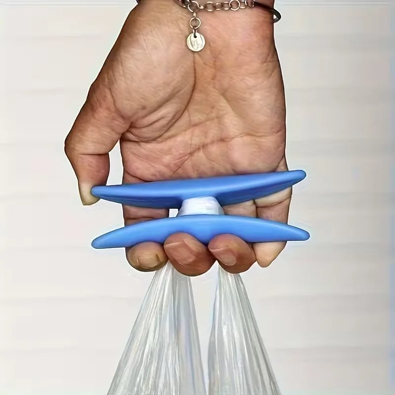 Portable Grocery Bag Carrier Plastic Handle Vegetable Picker, Anti-Pinch Shopping Bag Holder, Convenient Ergonomic Tool