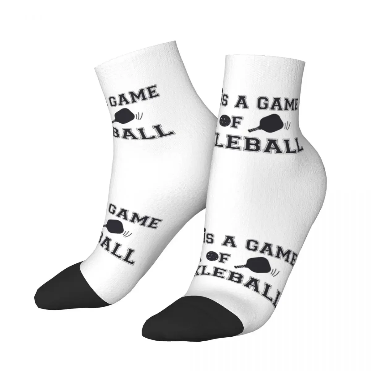 Life Is A Game Of Pickleball Socks Harajuku High Quality Stockings All Season Socks Accessories for Unisex Birthday Present