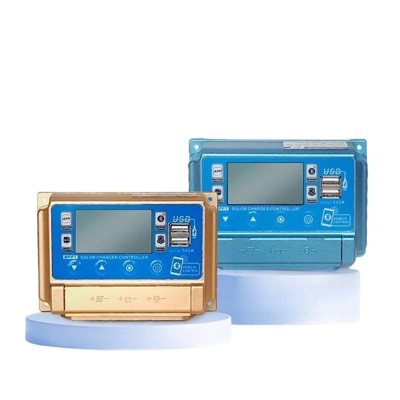 MPPT Solar Charge Controller 12V-60V 30A-60A with Bluetooth/WiFi APP Monitoring for Home Solar System Auto Voltage Recognition