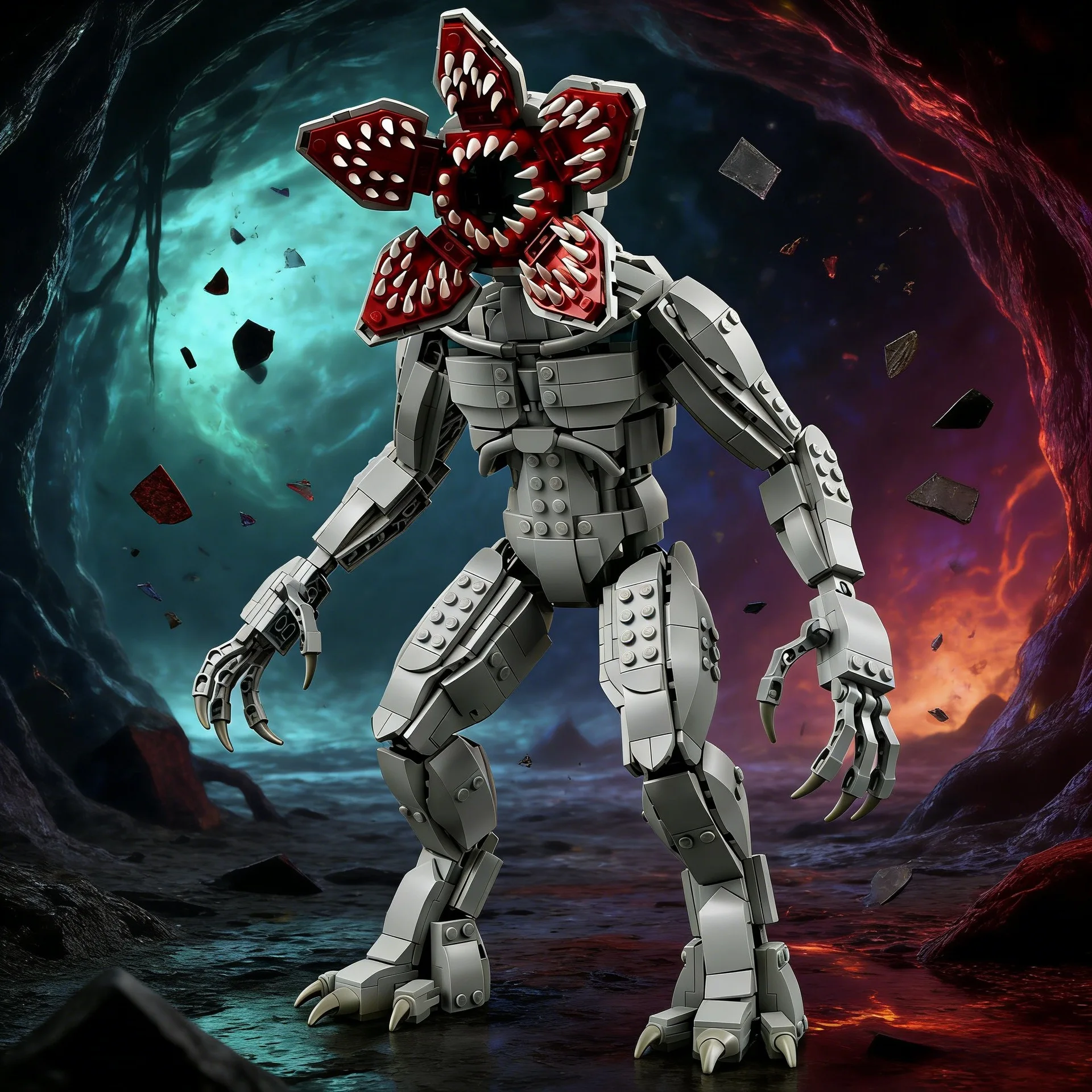 Nouvelles briques de construction Stranger Demogorgon, figurine d'action d'anime Vecna, briques Demogorgon, figurine miniature, modèle de décoration, jouet pour enfants, cadeau