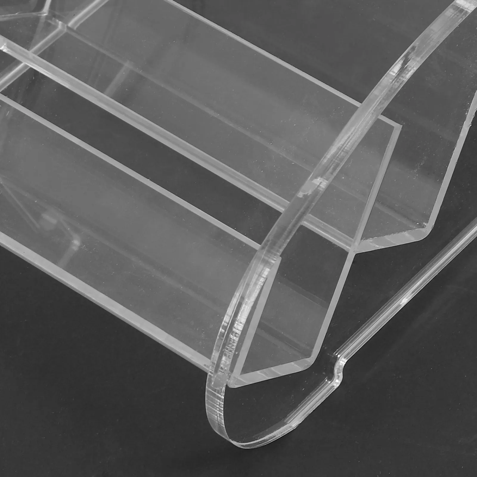 Transparent Acrylic Business Card Holder Desktop Rack Organizer Multifunctional Table Card Display Stand for Office