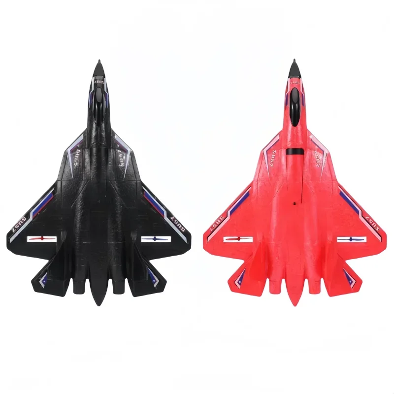 Fixed-Wing model aircraft remote control aircraft glider children's fall-resistant Su57 fighter model foam aircraft