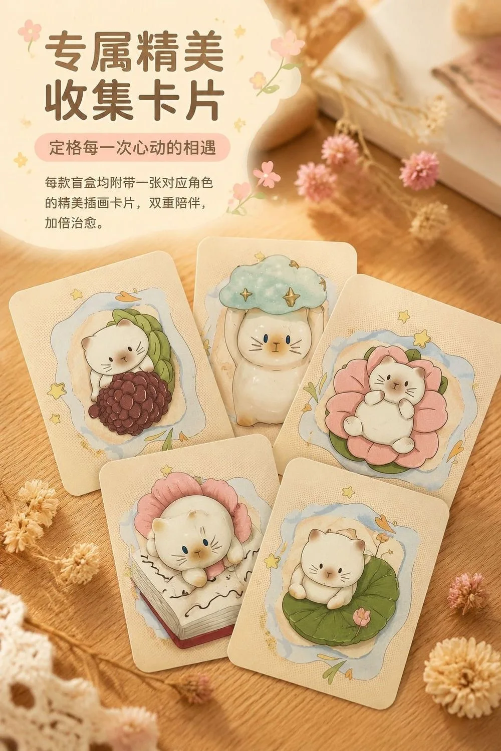 Katzen-Fantasy-Paradies Mystery Box Kawaii Leuchtende Katzen-Harzfigur Niedliche Schreibtisch-Dekoration Überraschende Mysteriöse Blindbox Spielzeug Geschenk – Detail 8