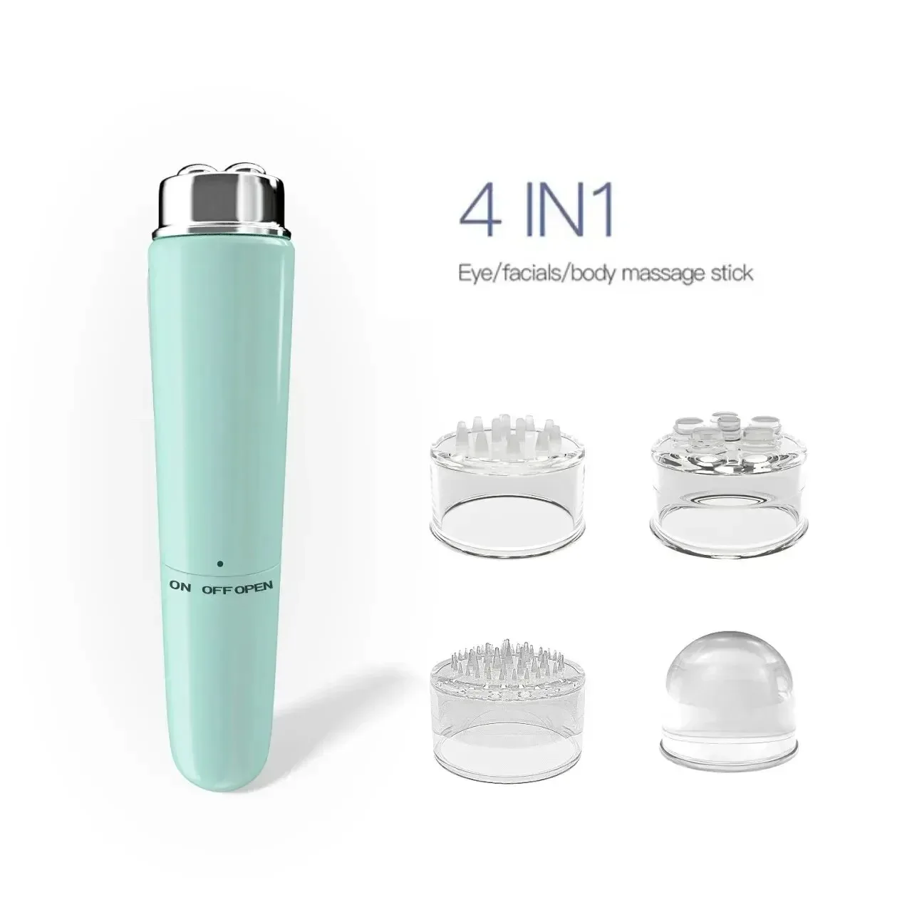 4 in 1 Electric Facial Massager Micro Vibration Eye Beauty Instrument for Relax Eye Dark Circles Eye Bags Puffiness Eye Massage