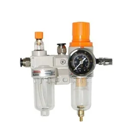 Air Compressor Air Filter Regulator Oil Water Separator Trap Filter Regulator Valve Automatic Drain Lubricator Pressure Gauge