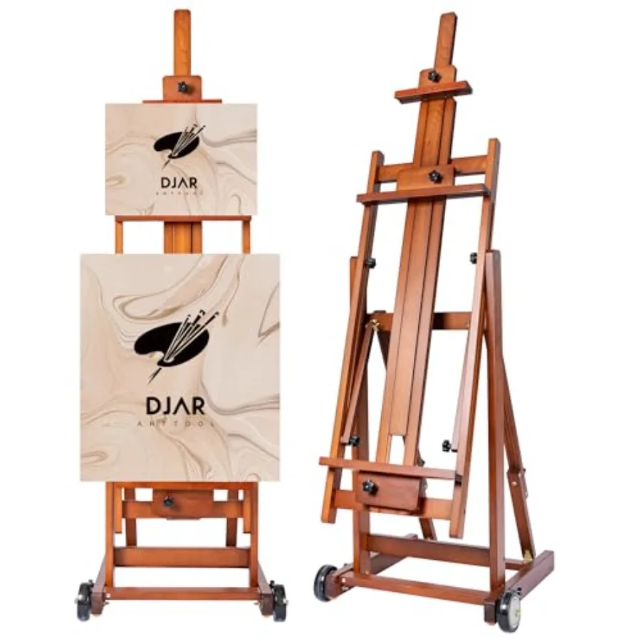 

Напольный мольберт-тренога H-образной формы из бука премиум-класса, сверхбольшой, передвижной, с регулировкой наклона, для взрослых художников