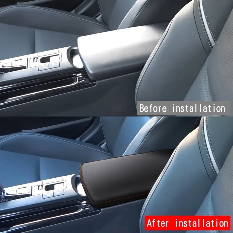For Toyota Prius 60 Series 2023 2024 Center Console Armrest Box Cover Pad Anti-Scratch Leather Armrest Cushion Trim Accessories