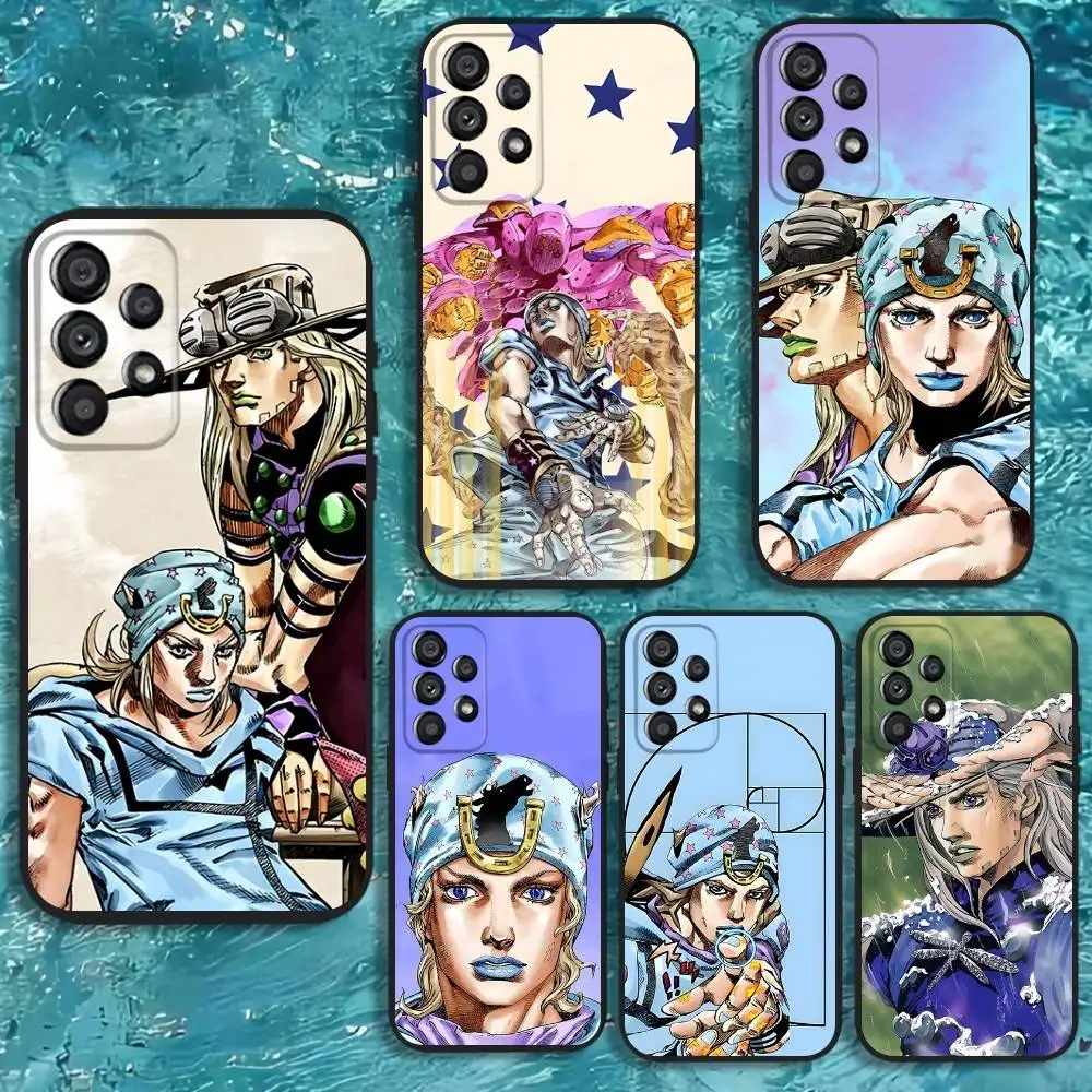 

Johnny Joestar J-Jojo Phone Case For Samsung Galaxy A20,A21s,A22,A31,A32,A52,A53,A72,73,A80 Soft Black Cover