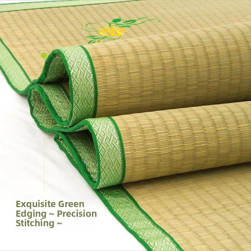 Pure Natural Grass Mat Natural Rattan Woven Soft Grass Bedding 18 Double Bed Floor Pad Mattress Mat Grass Mat Bedding
