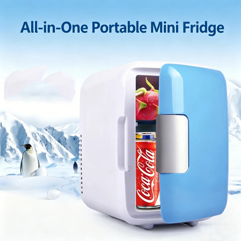 Sturdy 4L Portable Car Fridge Freezer 12V 24V Summer Winter Travel SUV Camping Parts