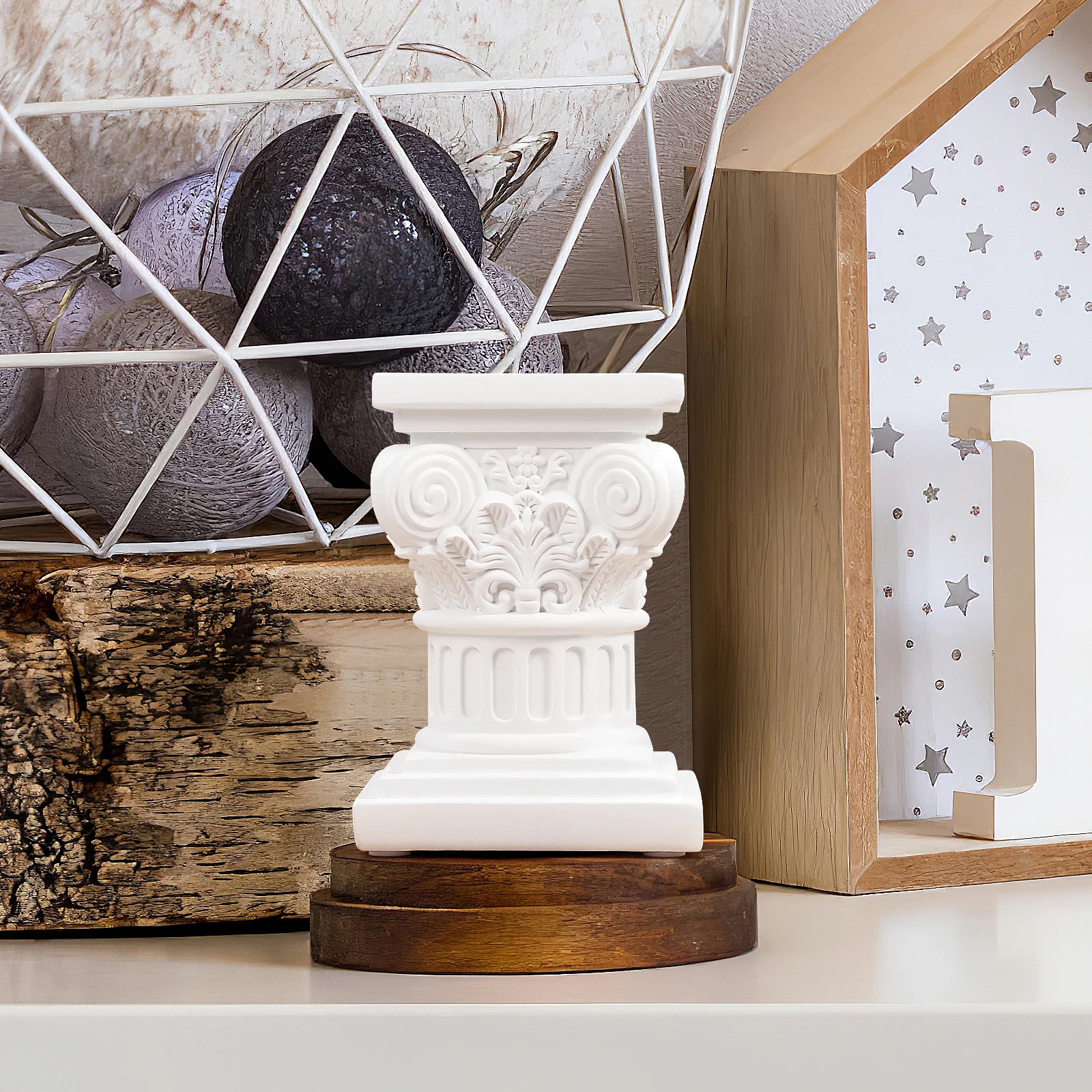 

Wedding Columns Resin Roman Pillar Statues Miniature and Pillars Decorative Decoration