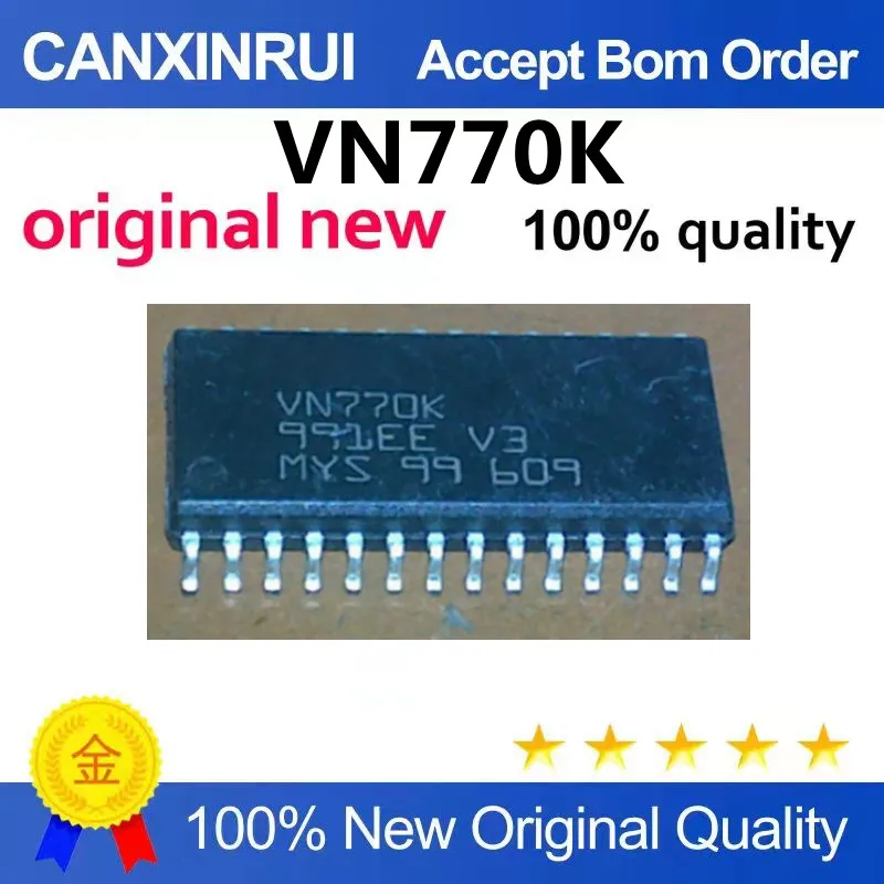 (5-100piezas)VN770K power drive chip for car engine BCM computer; SMD 28-pin