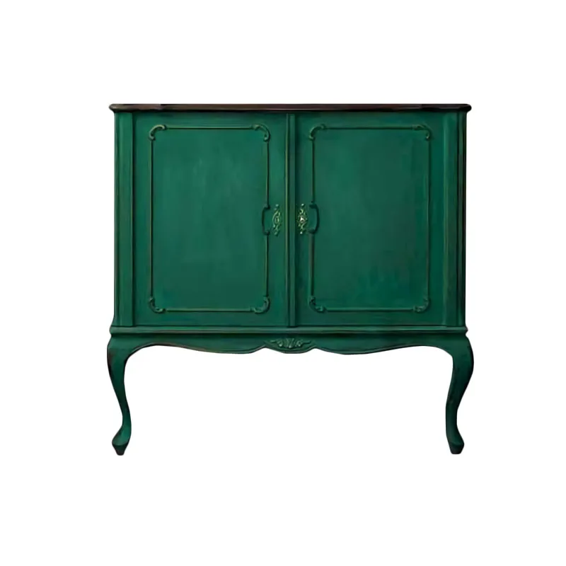 

Французский ретро старый шкаф для крыльца, шкаф для обуви, европейско-американский резной шкафчик из массива дерева, двойная дверь, декоративный шкаф для фойе