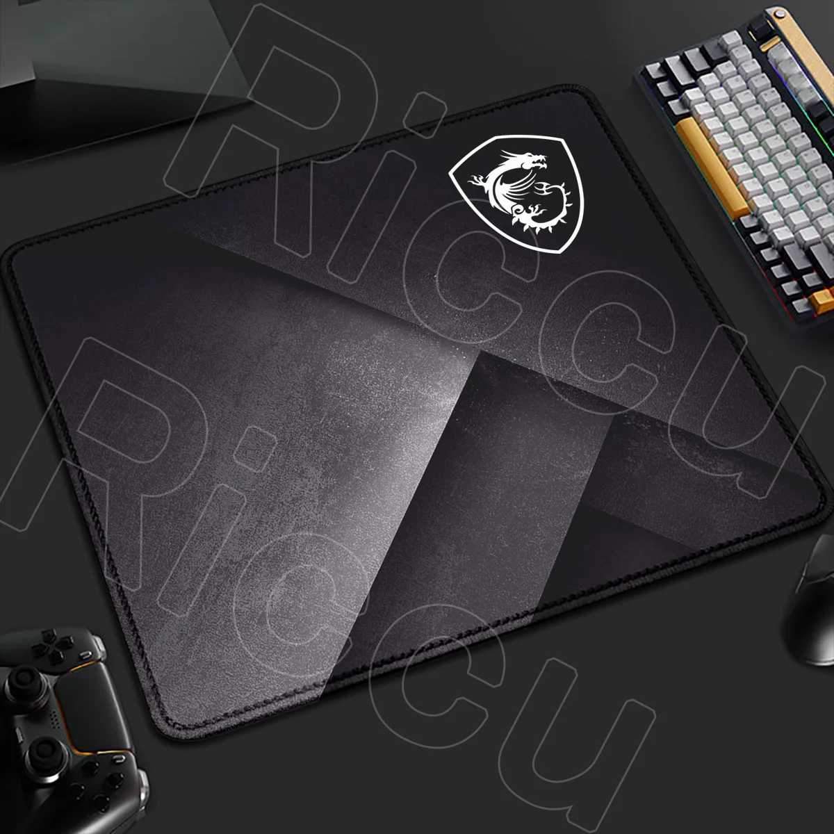 18x22cm Small Computer MSI Desk Mouse Pad Portable Gaming Anime Carpet Xs Rubber Non-slip Cushion Lock Edge Durable Keyboard Mat view 3