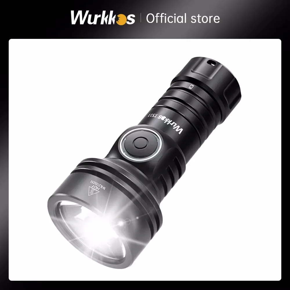 

Wurkkos TS11 Mini 18350 Flashlight USB C Rechargeable EDC SFT40 Torch Powerful 2000LM RGB Auxiliary IP68 Waterproof Anduril 2.0