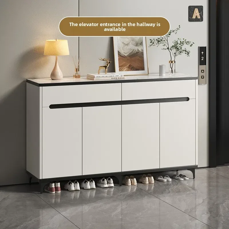 Shoe cabinet Solid wood ecological board Home shoe rack Home door integrated cabinet Storage cabinet sturdy and durable