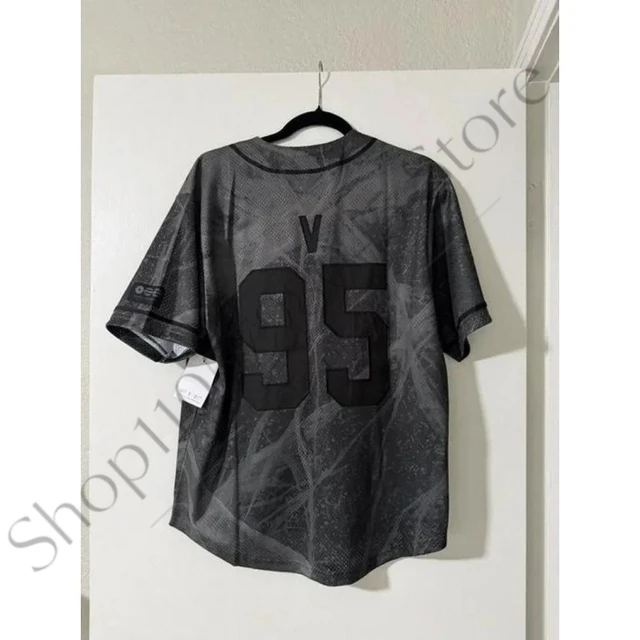 Breathable Mesh Sport Jersey Unisex ARIRANG V‑Neck Button‑Up Short Sleeve Quick Dry Casual Fan Collectible Street Fans Shirt 2