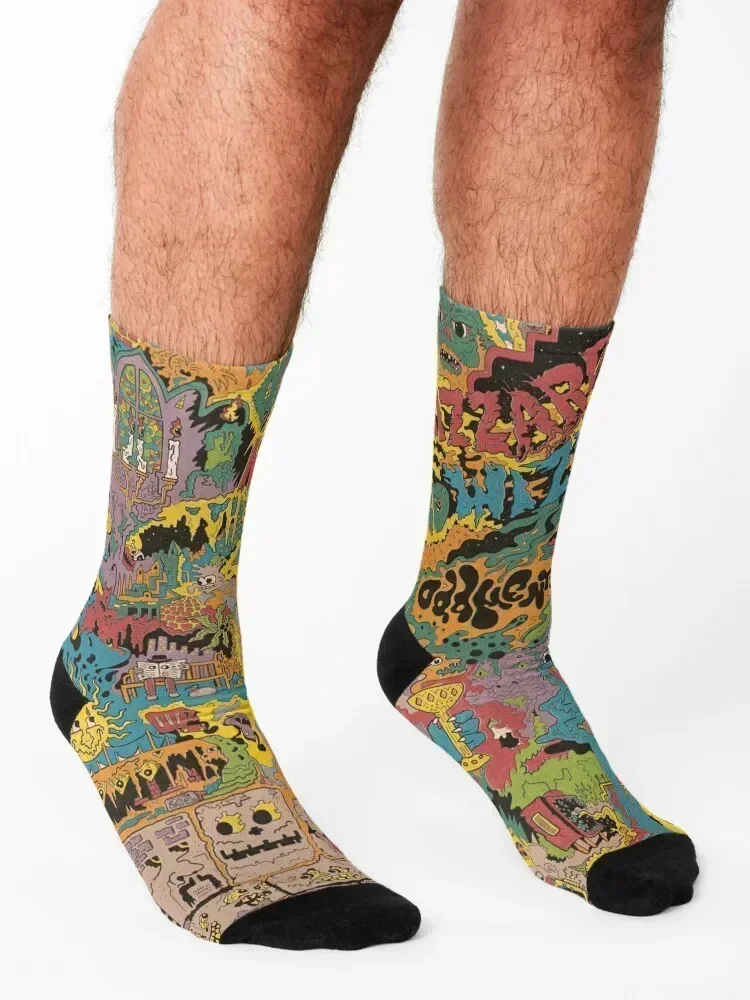 The Oddments King Gizzard Socks Men's Lots short funny sock Socks Men's Women's