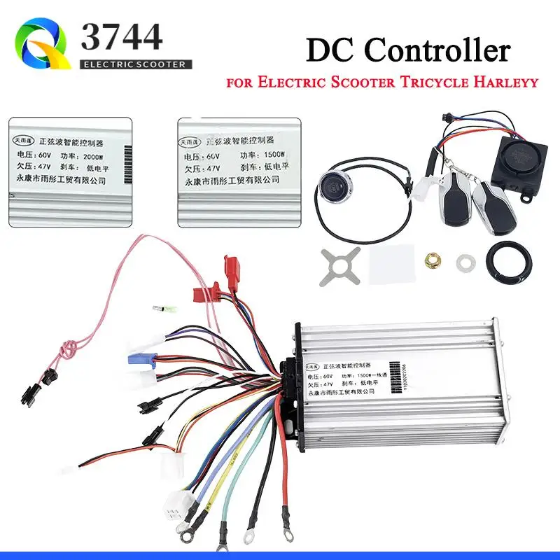 60V/72V 1500W 2000W Controller für Citycoco Roller mit Dreistufen-Regler Elektroroller Universelle Ersatzteile