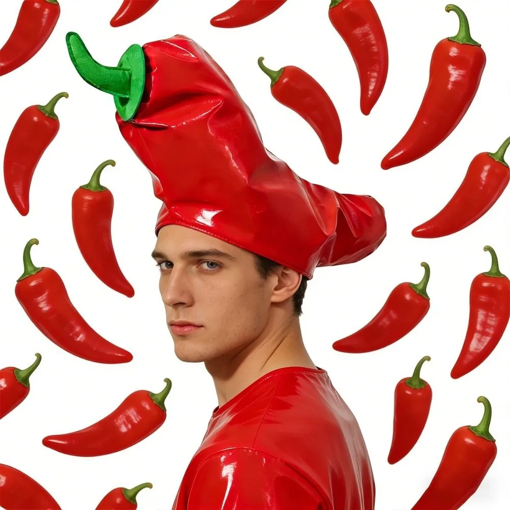 Creative Tentacle Shaped Party Hat Masquerade Funny Carnival Hat Headwear Imitation Food Chili Cap Party