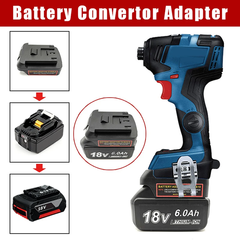 Battery Adapter Converter for Makita/Dewalt/Milwaukee 18V 20V Li-ion Battery Convert to for Bosch 18V Li-ion Battery Power Tools