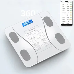 Intelligent Body Fat Scale Bluetooth Bathroom Scales LED Digital Smart Weight Scale Balance Body Composition Analyzer for Home