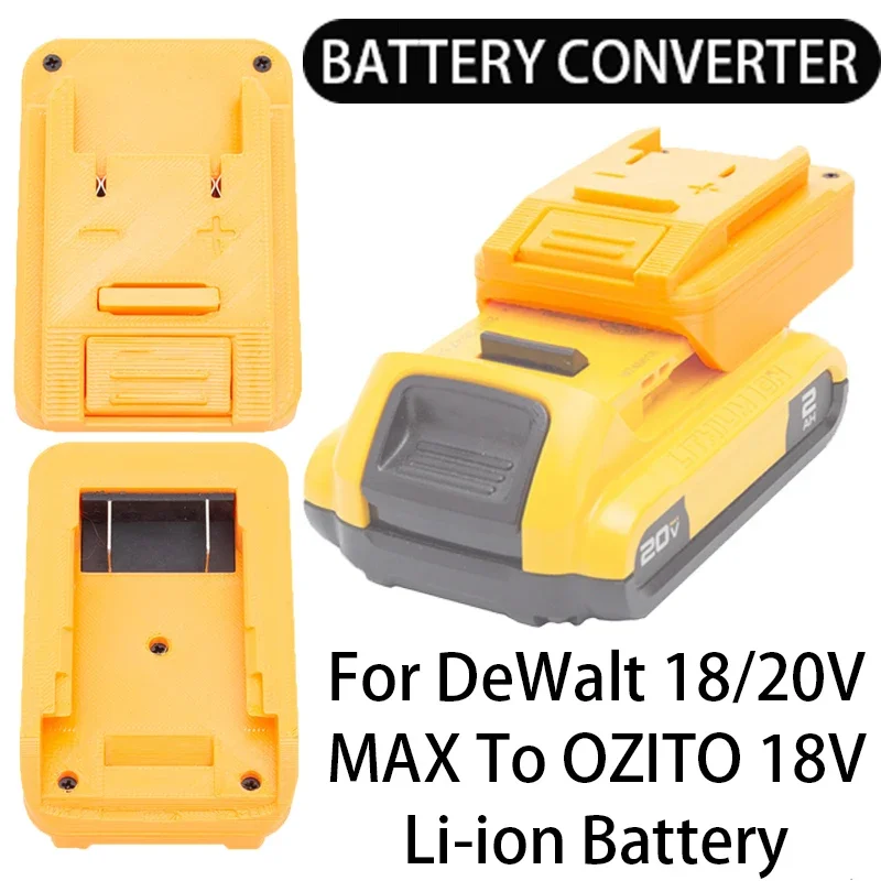 

Battery Converter for DeWalt 18/20V MAX Li-Ion Battery to OZITO 18V Li-Ion Tool Battery Adapter Power Tool Accessories