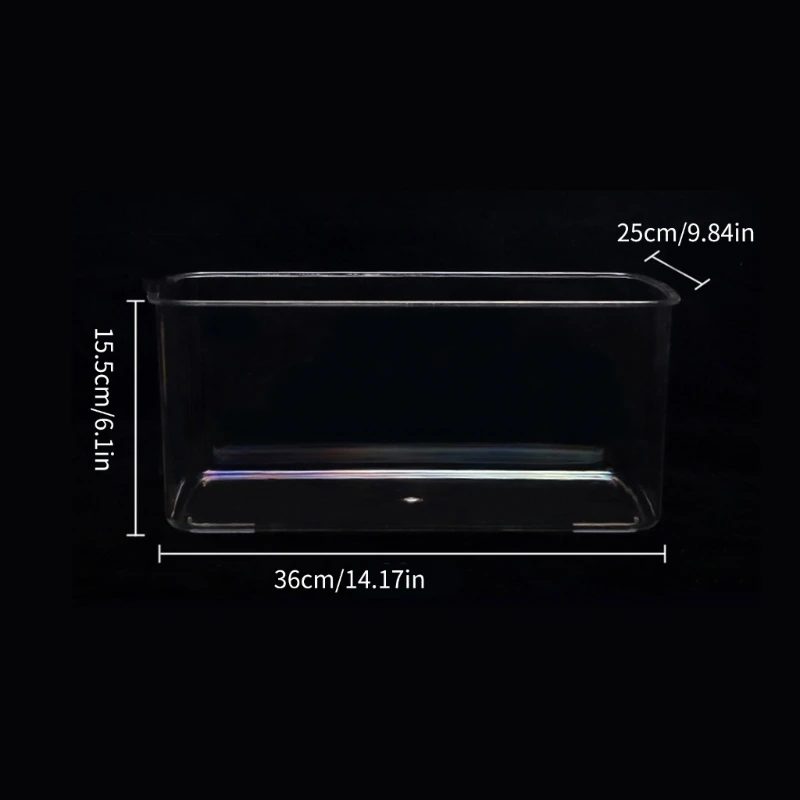 High Tabletop Fish Tanks for Axolotl Water Plant Easy Clean